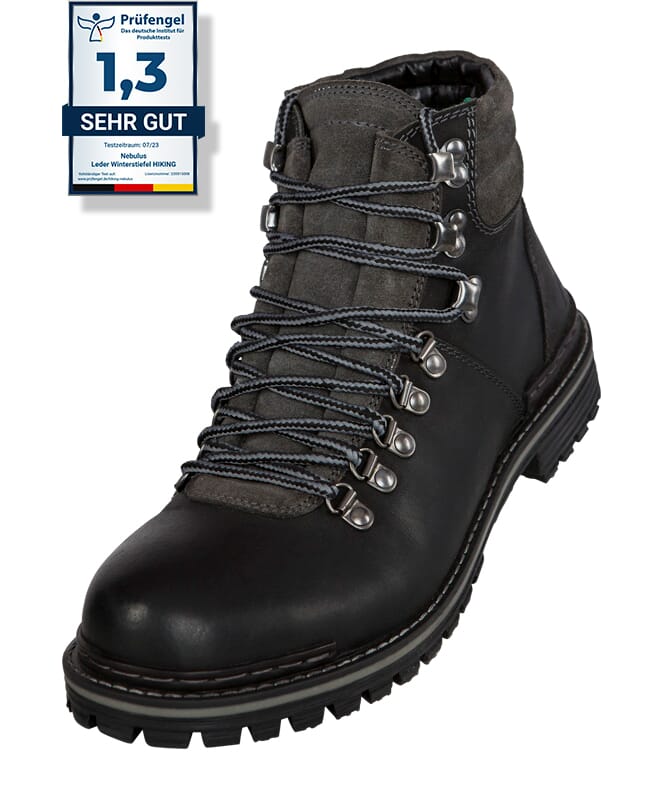 Nebulus Leder Winterstiefel HIKING Herren mit Merinowolle Rabatte dieses Monats