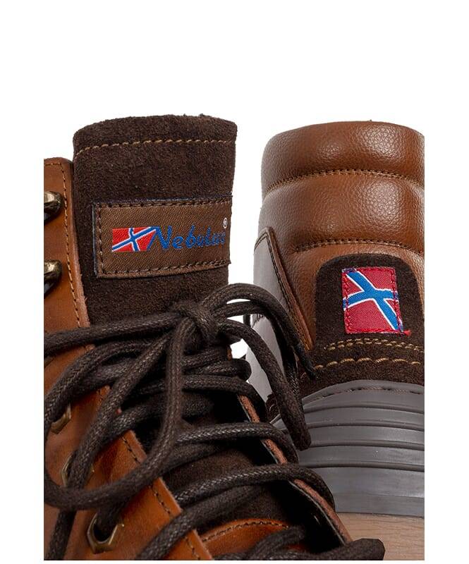 Nebulus Leder Winterstiefel NORDAS Herren mit Merinowolle Outlet
