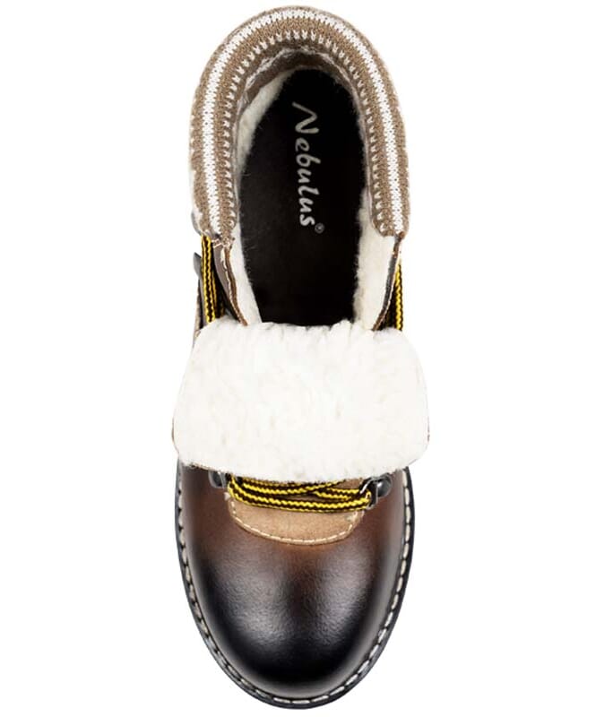 Nebulus Leder Winterstiefel FURGIE Damen mit Merinowolle Kostenlose Rückgabe