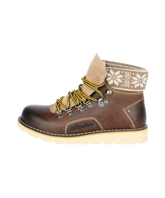 Nebulus Leder Winterstiefel FURGIE Damen mit Merinowolle Kostenlose Rückgabe