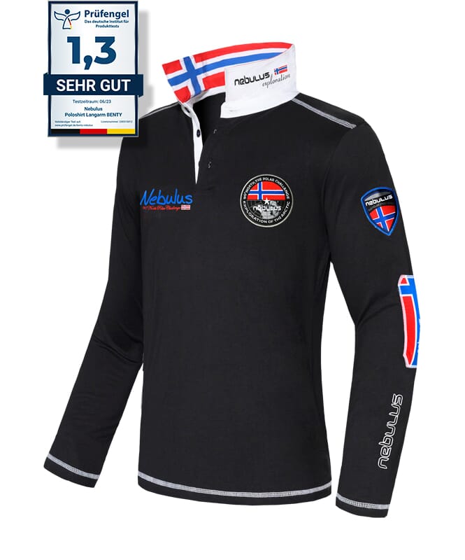 Nebulus Poloshirt langarm BENTY Herren Nur für heute