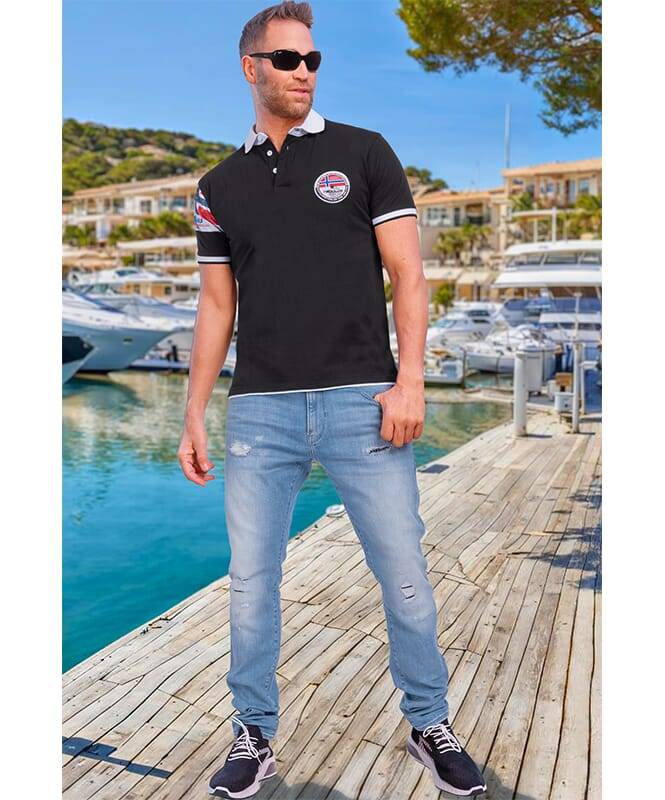 Nebulus Poloshirt PARAS Herren Nur noch ein Tag übrig