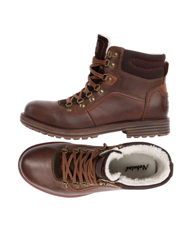 Nebulus LEDER WINTERSTIEFEL TOWER HERREN MIT MERINOWOLLE Blitzverkäufe
