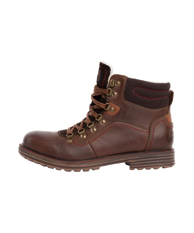 Nebulus LEDER WINTERSTIEFEL TOWER HERREN MIT MERINOWOLLE Blitzverkäufe