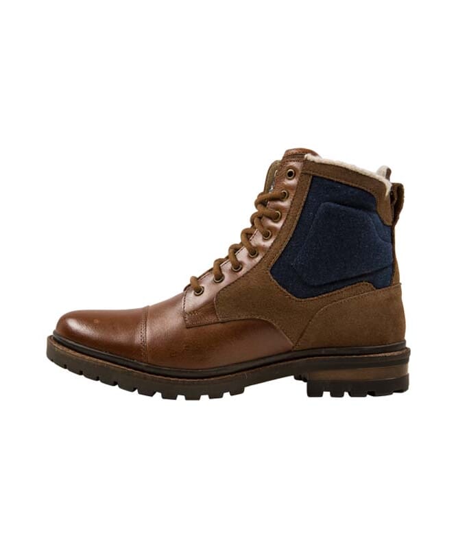 Nebulus Leder Winterstiefel BILL Herren mit Merinowolle Kostenloser Versand