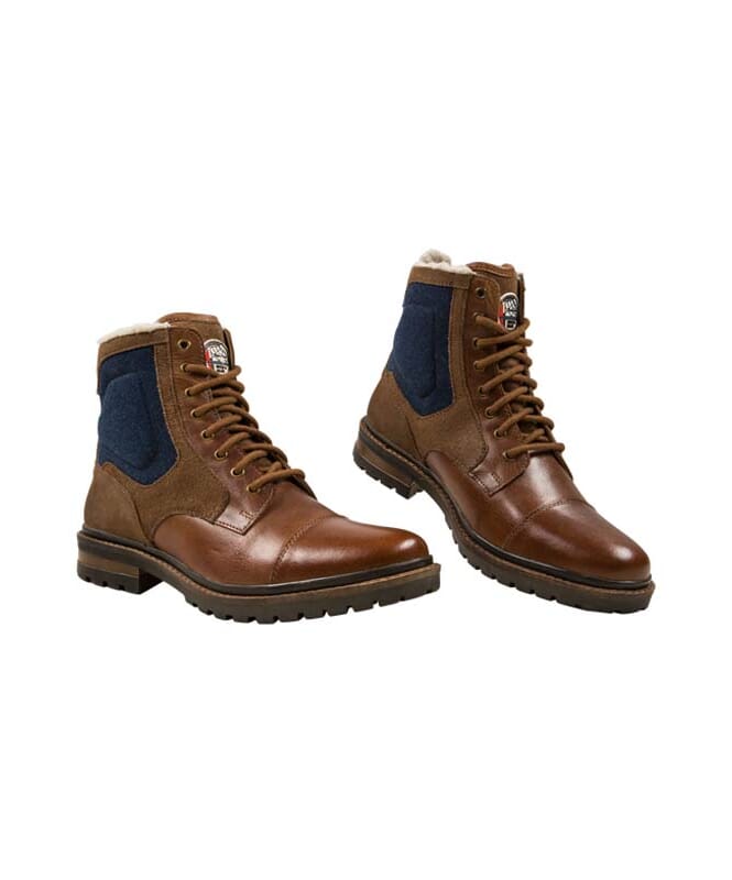 Nebulus Leder Winterstiefel BILL Herren mit Merinowolle Kostenloser Versand
