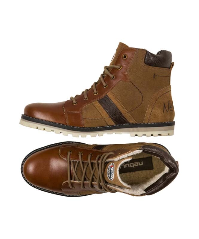 Nebulus Leder Winterstiefel WALKER Herren mit Merinowolle Versandkostenfrei