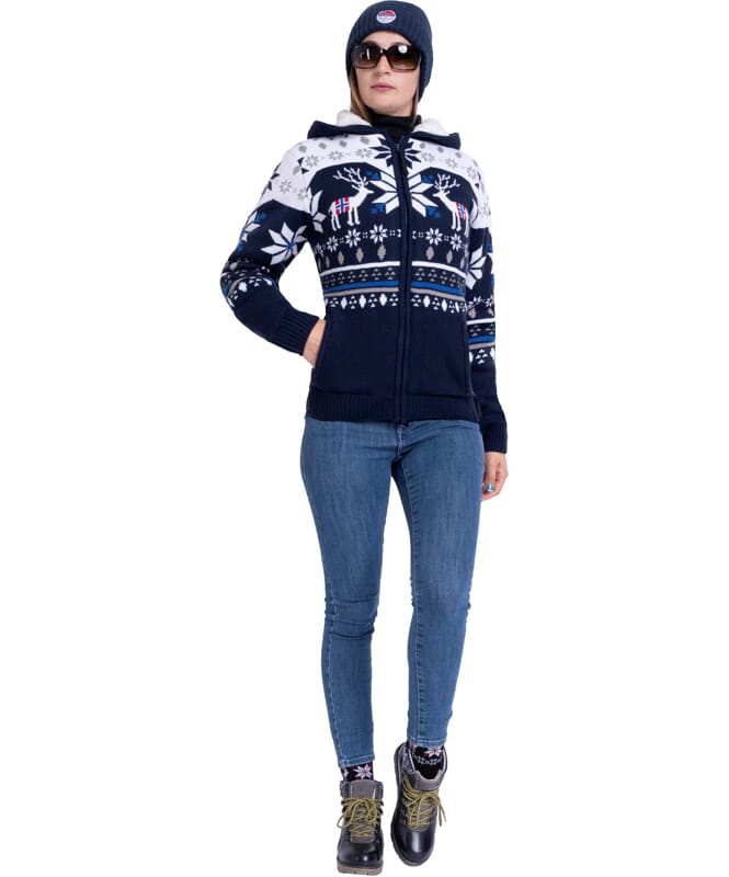 Nebulus Norweger Jacke Hoody mit Teddyfell NORON Damen Flash Sale