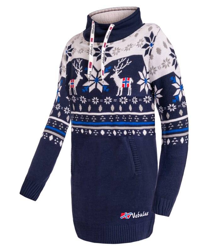 Nebulus Norweger Strickkleid FINALY Damen Sonderangebot der Fabrik