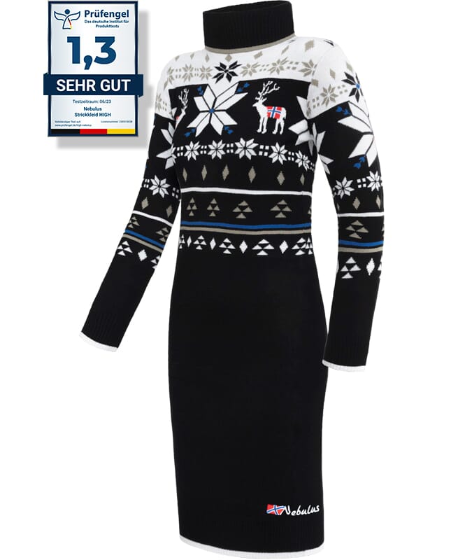 Nebulus Norweger Strickkleid HIGH Damen Clearance-Verkauf