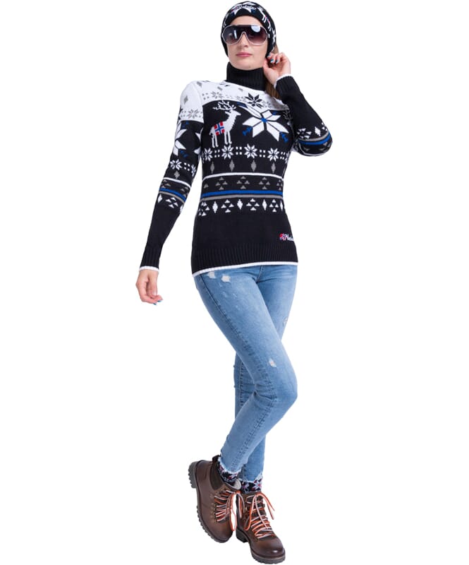 Nebulus Norweger Strickpullover STAG Damen zollfrei