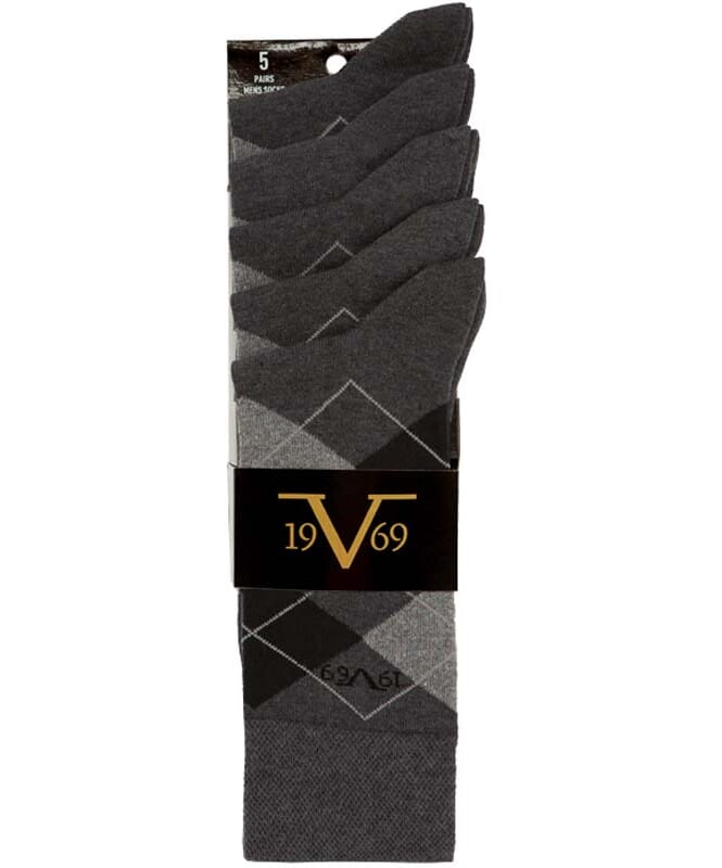 Nebulus 19V69 5erPack Business Socken kariert Herren Schlussverkauf