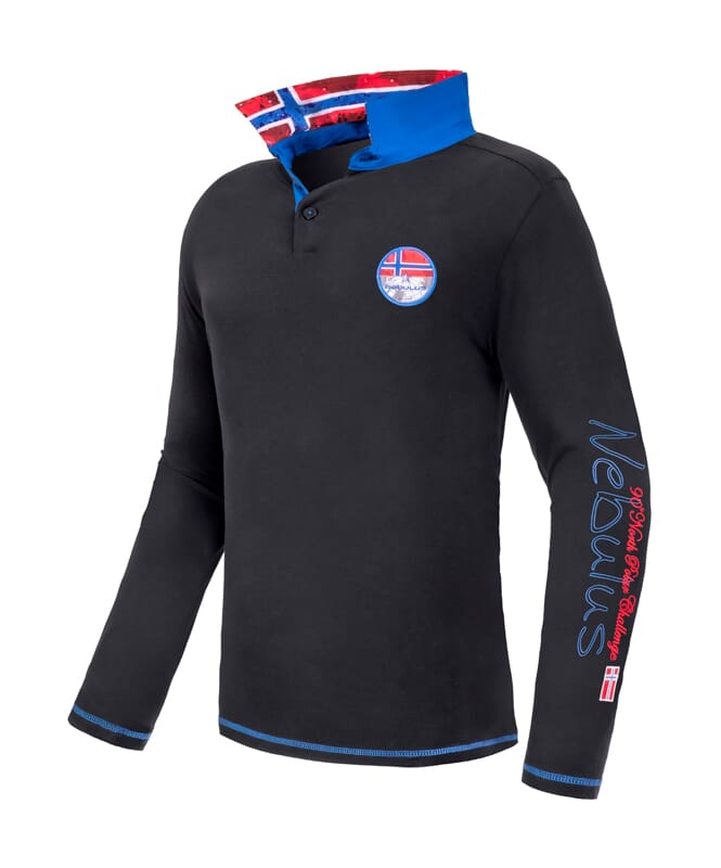 Nebulus Langarm Polo SECOND Herren Günstig kaufen