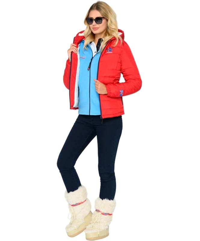 Nebulus Winterjacke mit Teddyfell GLOWFUR B-Ware Damen Heißer Verkauf