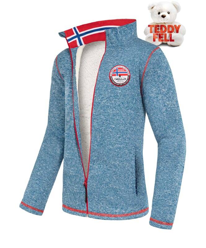 Nebulus Fleecejacke mit Teddyfell FALLOU Herren Letzte 3 Tage