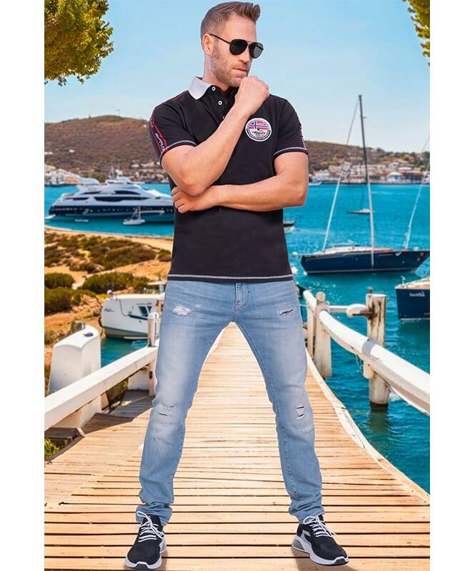 Nebulus Poloshirt NEBI Herren Vierteljährliche Förderung