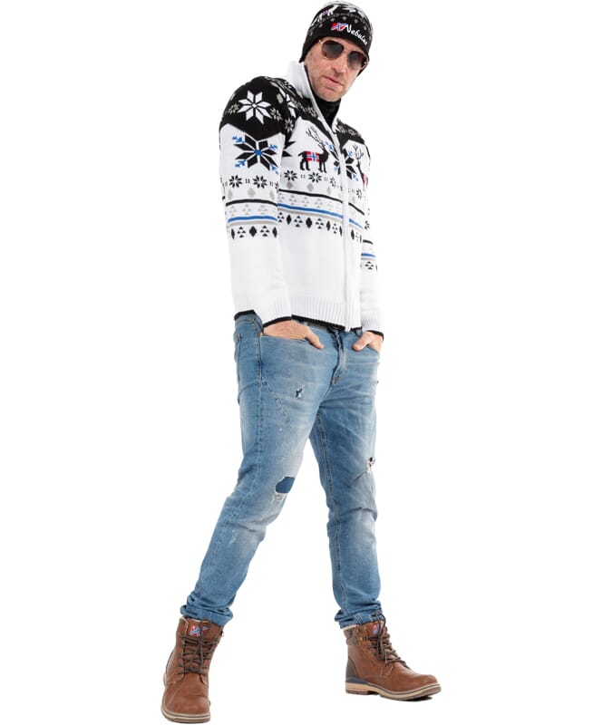 Nebulus Norweger Strickjacke mit Teddyfell SVERRE Herren Saisonschlussverkauf