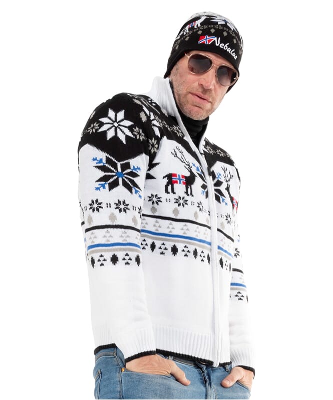 Nebulus Norweger Strickjacke mit Teddyfell SVERRE Herren Saisonschlussverkauf