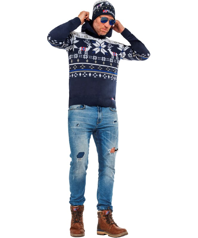 Nebulus Norweger Strick-Hoodie NORJAN Herren Online Outlet