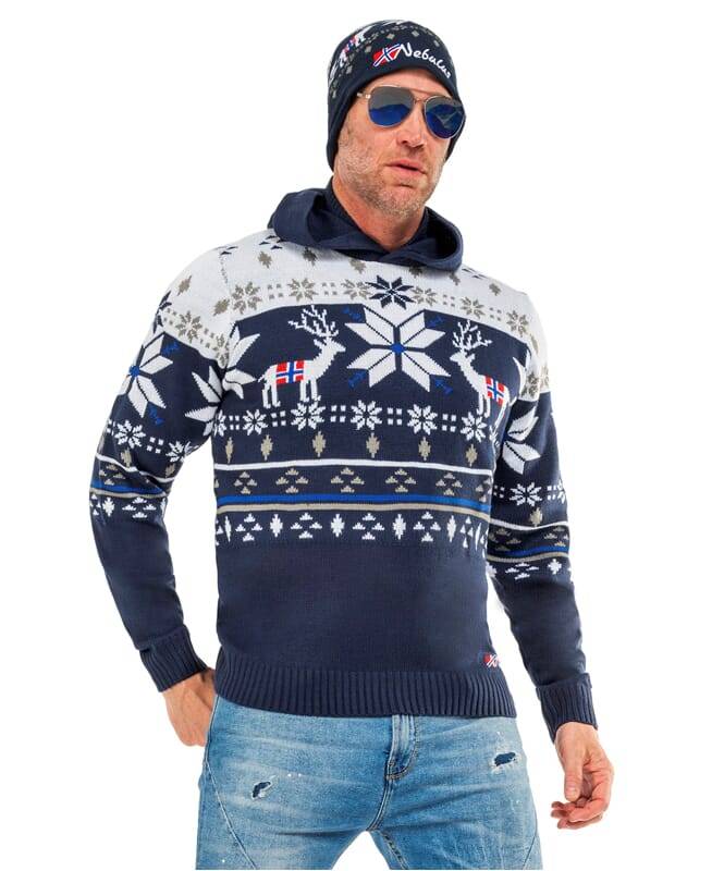 Nebulus Norweger Strick-Hoodie NORJAN Herren Online Outlet