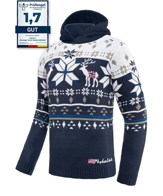Nebulus Norweger Strick-Hoodie NORJAN Herren Online Outlet