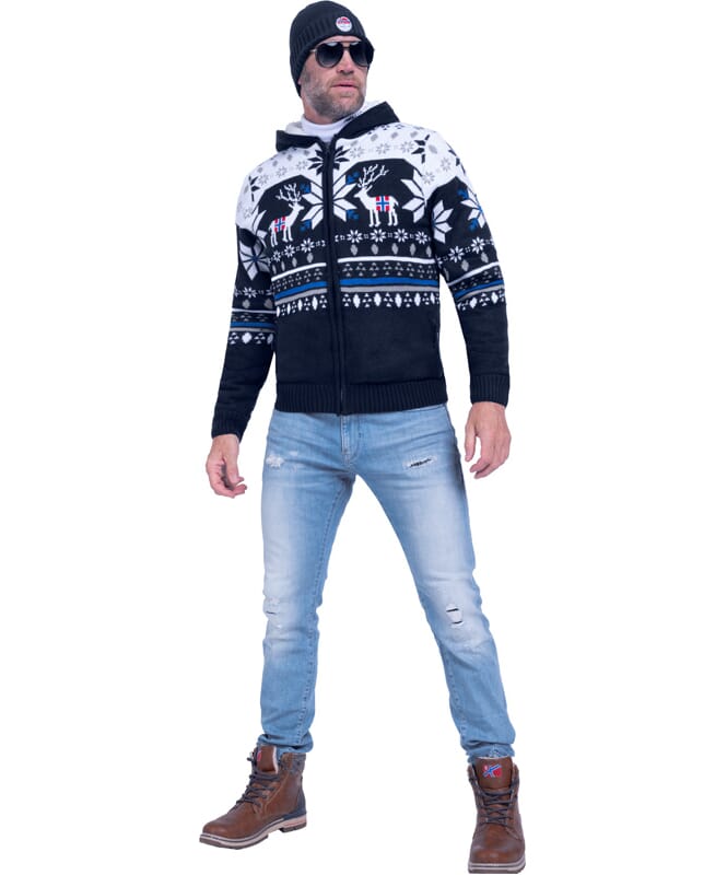 Nebulus Norweger Jacke Hoody mit Teddyfell NORON Herren Kauf eins, bekomm eins gratis