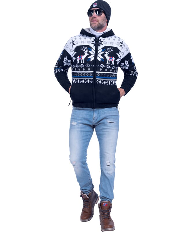 Nebulus Norweger Jacke Hoody mit Teddyfell NORON Herren Kauf eins, bekomm eins gratis