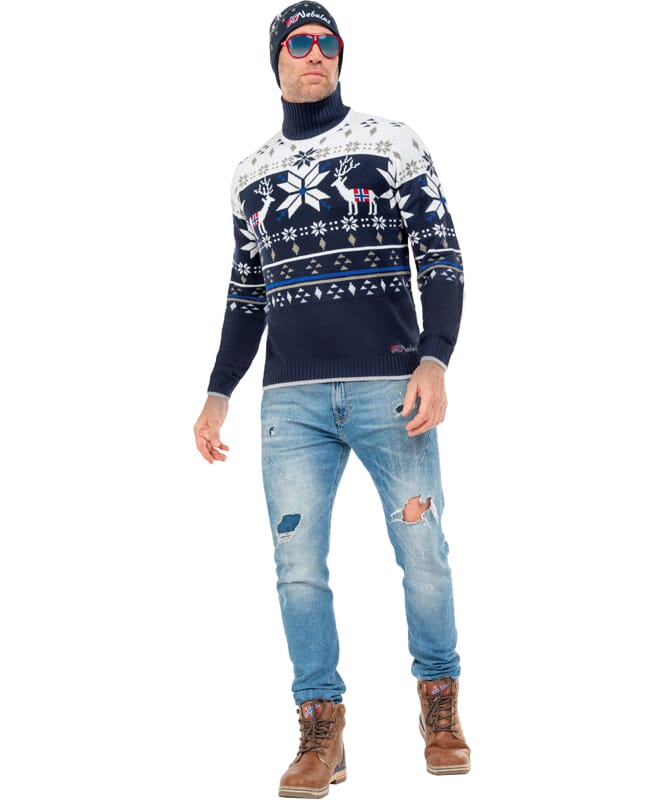 Nebulus Norweger Strickpullover STAG Herren Sonderangebot der Fabrik