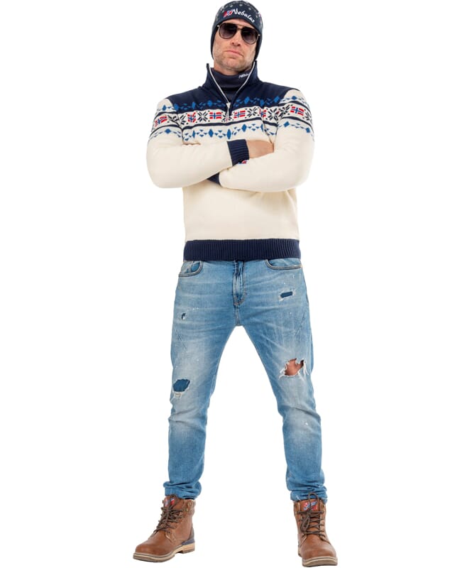 Nebulus Norweger Strickpulli mit Teddyfell STEEN Herren Bis zu 55% Rabatt