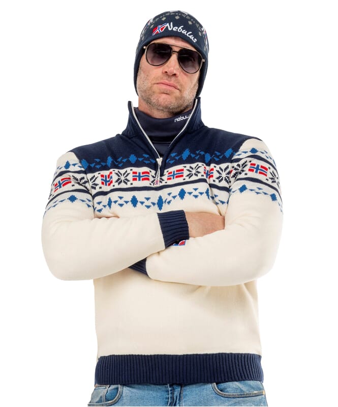 Nebulus Norweger Strickpulli mit Teddyfell STEEN Herren Bis zu 55% Rabatt