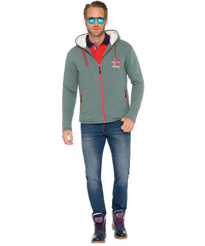 Nebulus Fleecejacke mit Teddyfell BRITANNIA Herren zollfrei