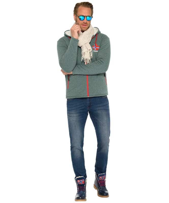 Nebulus Fleecejacke mit Teddyfell BRITANNIA Herren zollfrei