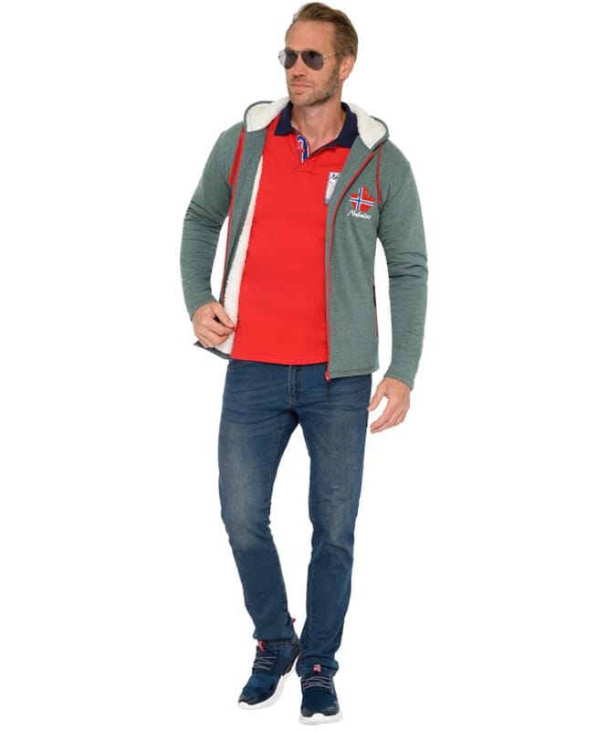 Nebulus Fleecejacke mit Teddyfell BRITANNIA Herren zollfrei