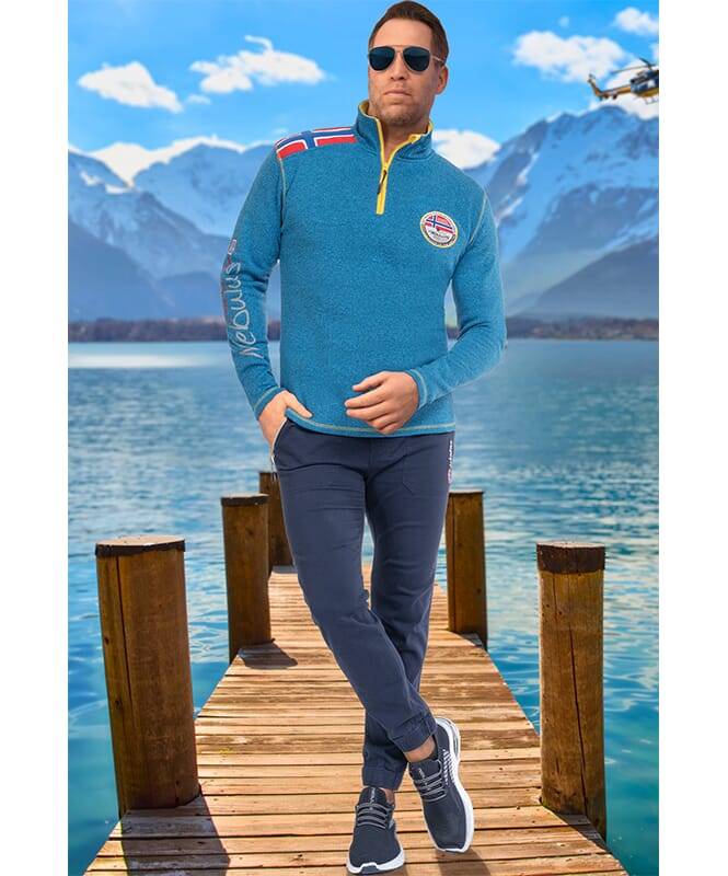 Nebulus Fleecepullover FLAGSTER Herren Weihnachtsangebot