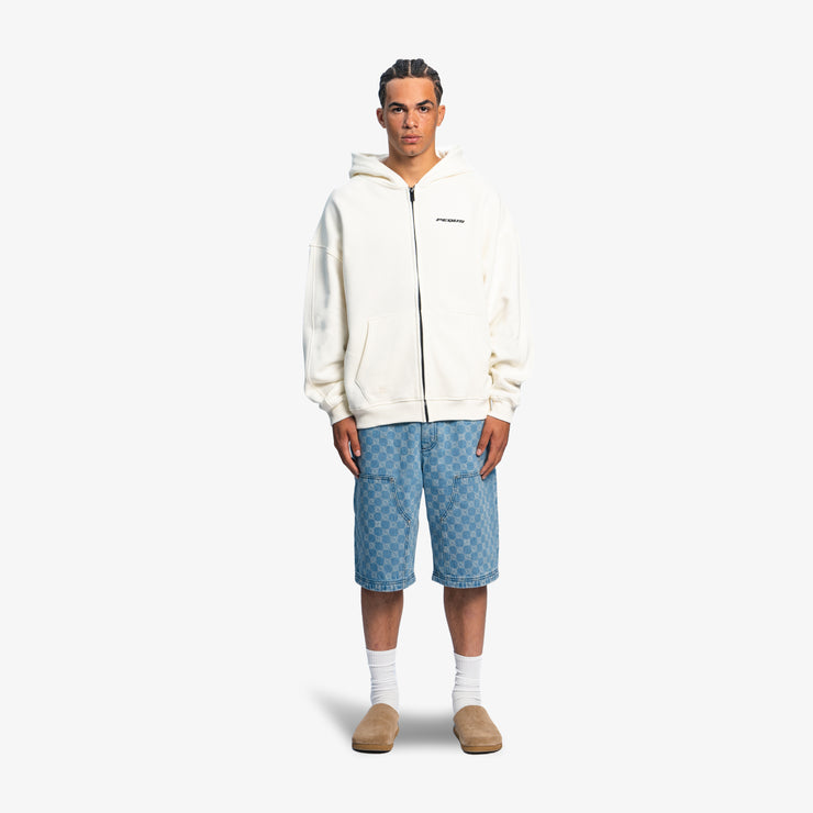 Pequs Plágia Chest Logo Zip Hoodie Neueste Mode