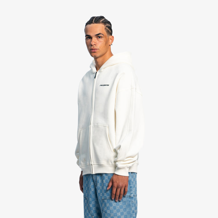 Pequs Plágia Chest Logo Zip Hoodie Neueste Mode