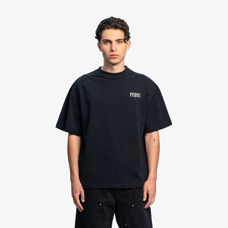 Pequs Chest Logo T-Shirt Große Rabatte