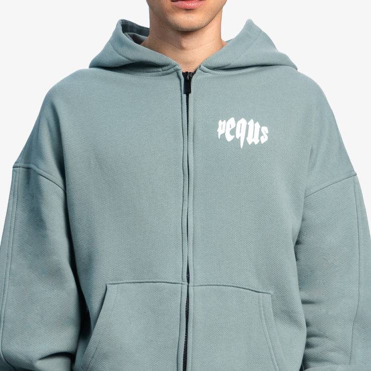 Pequs Mythic Chest Logo Zip Hoodie Bestseller