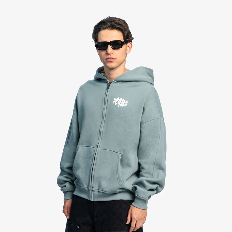 Pequs Mythic Chest Logo Zip Hoodie Bestseller