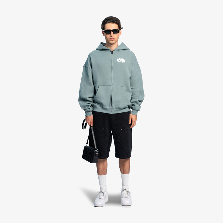 Pequs Mythic Chest Logo Zip Hoodie Bestseller