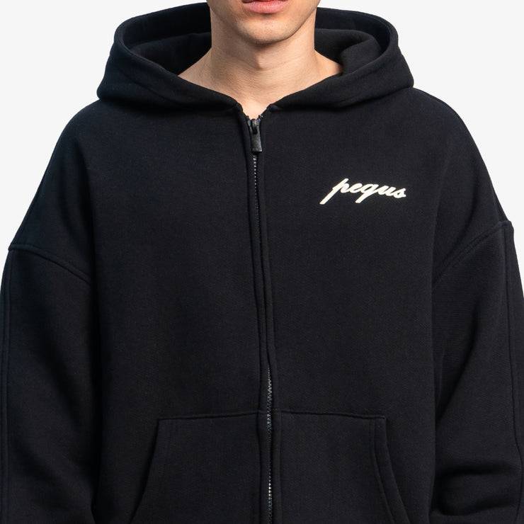 Pequs A Paradise Beach Club Back Logo Zip Hoodie Räumungsverkauf