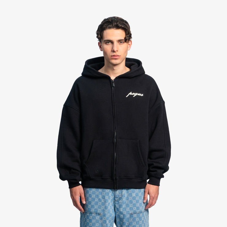 Pequs A Paradise Beach Club Back Logo Zip Hoodie Räumungsverkauf