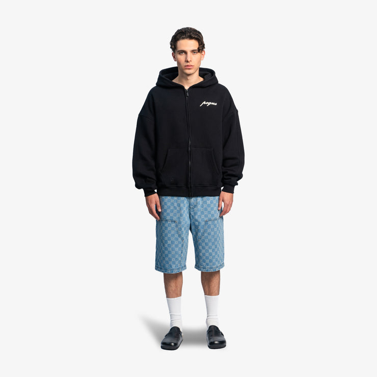 Pequs A Paradise Beach Club Back Logo Zip Hoodie Räumungsverkauf