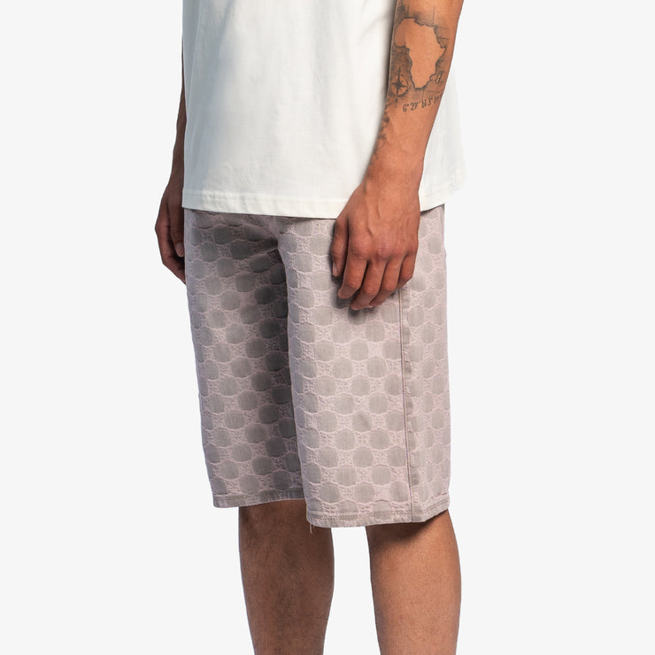 Pequs Aether Monogram Denim Jorts Zeitbegrenzte Promotion