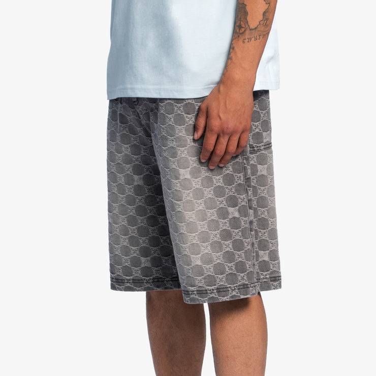 Pequs Aether Monogram Denim Jorts Bis zu 60% Rabatt