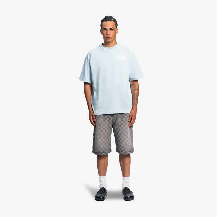 Pequs Aether Monogram Denim Jorts Bis zu 60% Rabatt