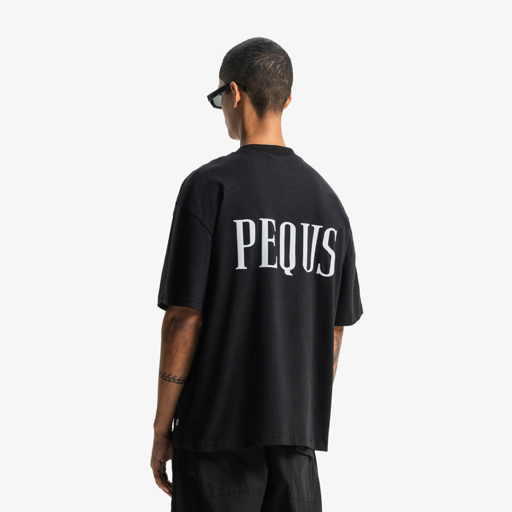 Pequs Back Logo T-Shirt Rabatte dieses Monats