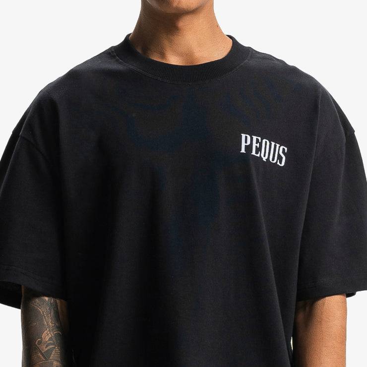 Pequs Back Logo T-Shirt Rabatte dieses Monats