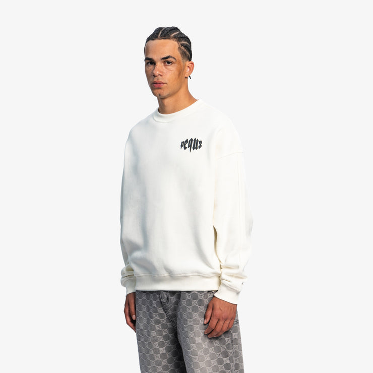 Pequs Mythic Chest Logo Sweater Flash Sale