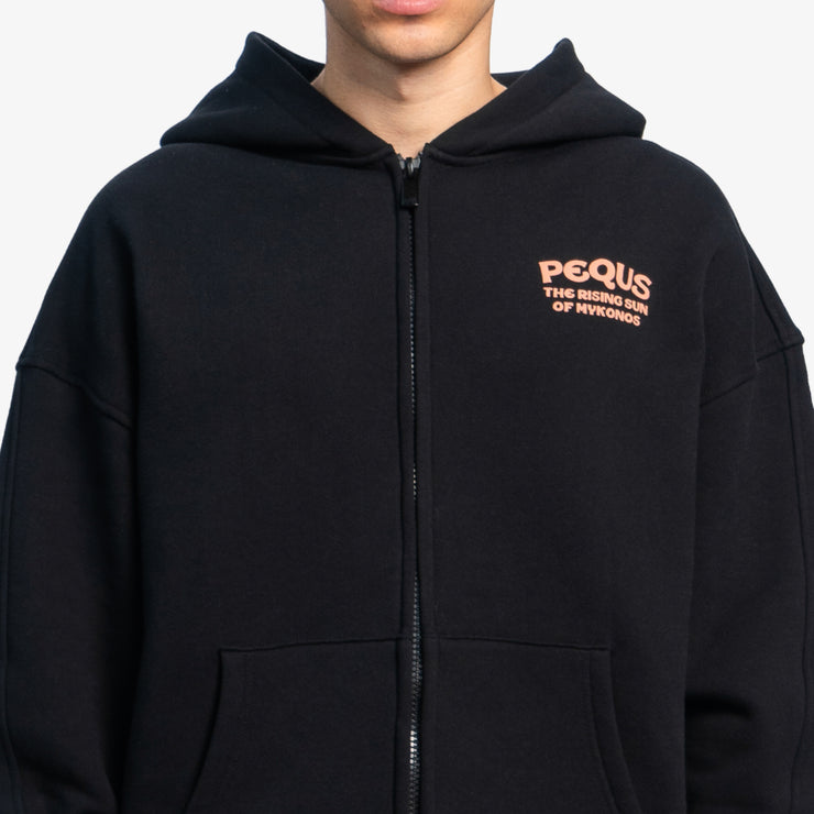 Pequs Rising Sun Zip Hoodie Top Angebot